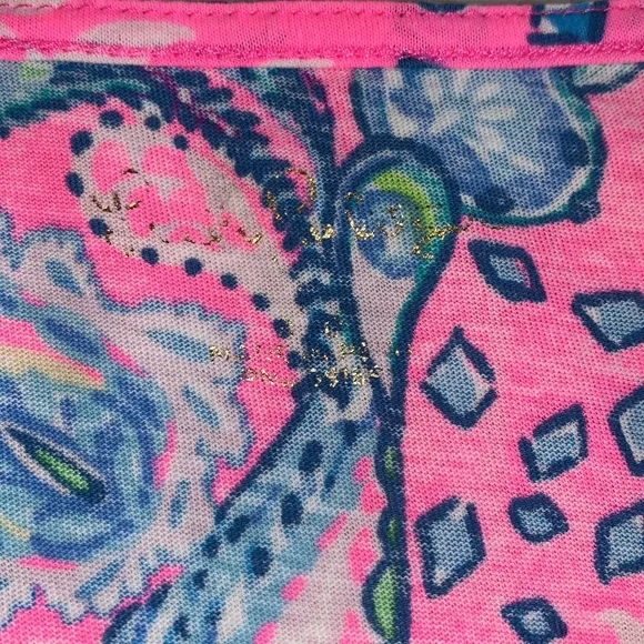 Lilly Pulitzer Girls Mini Marlowe Dress 8/10 Strut Your Stuff Plumeria Pink - Picture 9 of 12